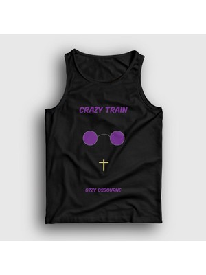 Presmono Unisex Siyah Crazy Train Ozzy Osbourne Atlet