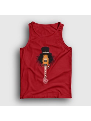 Presmono Unisex Kırmızı Guitar Guns N' Roses Slash Atlet