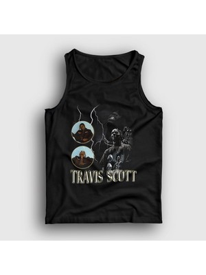 Presmono Unisex Siyah Loop Astroworld Travis Scott Atlet