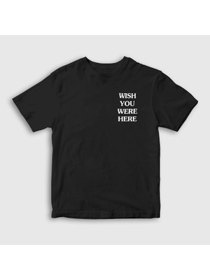 Presmono Unisex Çocuk Siyah Wish Astroworld Travis Scott T-Shirt