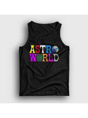 Presmono Unisex Siyah Astroworld V2 Travis Scott Atlet