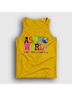Presmono Unisex Sarı Astroworld V3 Travis Scott Atlet