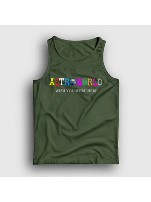 Presmono Unisex Haki Astroworld V4 Travis Scott Atlet