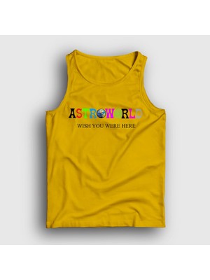 Presmono Unisex Sarı Astroworld V4 Travis Scott Atlet