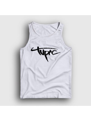 Presmono Unisex Beyaz Logo Tupac Shakur Atlet