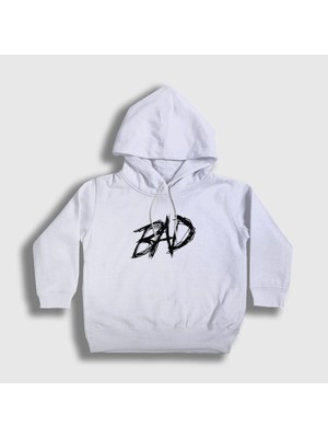 Presmono Unisex Çocuk Beyaz Bad XXXTentacion Kapüşonlu Sweatshirt