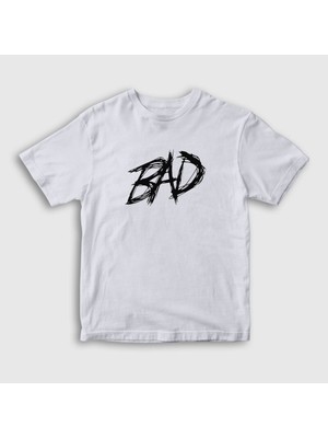Presmono Unisex Çocuk Beyaz Bad XXXTentacion T-Shirt