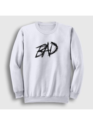 Presmono Unisex Beyaz Bad XXXTentacion Sweatshirt