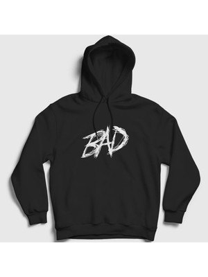 Presmono Unisex Siyah Bad XXXTentacion Kapüşonlu Sweatshirt
