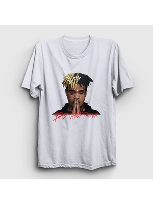 Presmono Unisex Beyaz Forever XXXTentacion T-Shirt