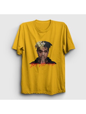 Presmono Unisex Sarı Forever XXXTentacion T-Shirt