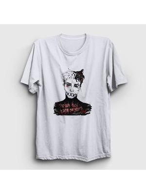 Presmono Unisex Beyaz Hate XXXTentacion T-Shirt