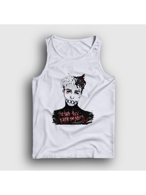 Presmono Unisex Beyaz Hate XXXTentacion Atlet