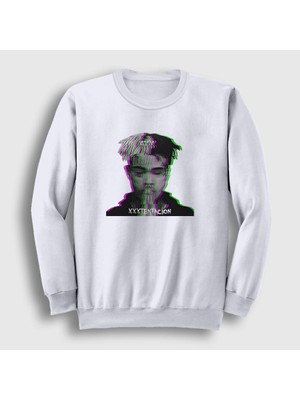 Presmono Unisex Beyaz Pray XXXTentacion Sweatshirt