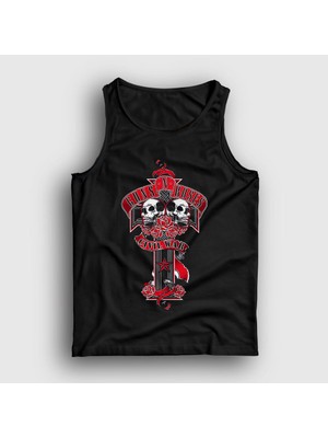 Presmono Unisex Siyah Civil War Guns N' Roses Atlet