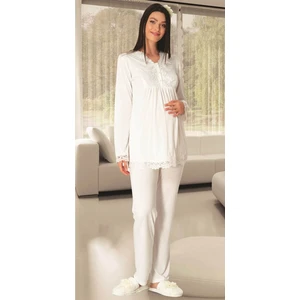 Carpediem L.r. Ekru 1501 Hamile Lohusa Pijama Takımı