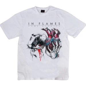 Stonedfame In Flames Baskılı T-Shirt