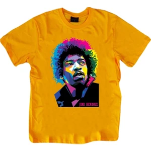 Stonedfame Jimi Hendrix Baskılı T-Shirt