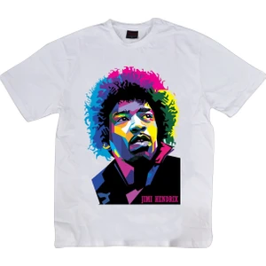 Stonedfame Jimi Hendrix Baskılı T-Shirt