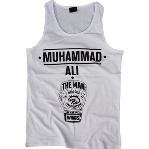 Stonedfame Muhammed Ali Baskılı Sıfır Kol T-Shirt