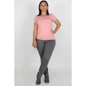 Büyük Beden Gabardin Kadın Pantolon Gri