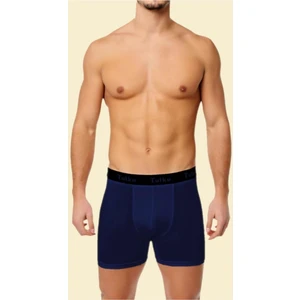 Erkek Likralı Pamuk Boxer Lacivert 0400