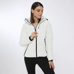 Apreskı Coat Beyaz Kadın Kısa Kaban