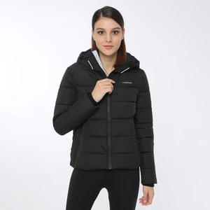 Apreskı Coat Siyah Kadın Kısa Kaban