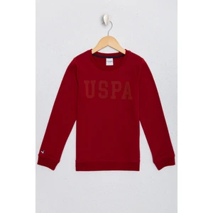 U.S. Polo Assn. Erkek Çocuk Kırmızı Sweatshirt