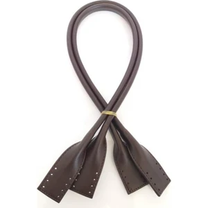 Angel Çanta Akssesuar Suni Deri Pelikan Model Çanta Sapı Koyu Kahve Renk