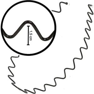 Sermet Süs Dünyası 1 Adet Zigzag Desenli Metal Tel Taç Erkek Tokası