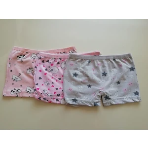 Baskılı Kız Çocuk Boxer 3'lü
