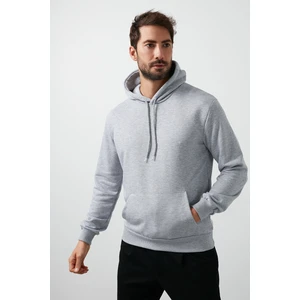 Pamuklu Kanguru Cepli Kapüşonlu Sweat Erkek Sweat 541HOODIE