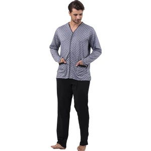 Çift Kaplan 8718 Jakarlı Patlı Pijama Takım