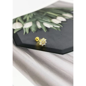 ÇLK Accessories 316L Çelik Çiçek Figür Piercing P200