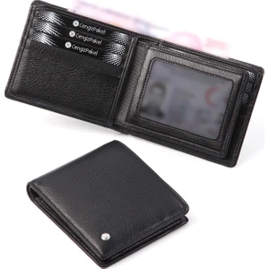 Cengiz Pakel Gerçek Deri Siyah Cüzdan