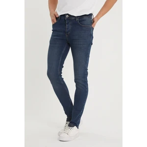 Yıkamalı Lacivert Slim Fit Jean Pantolon 1KXE5-44351-48