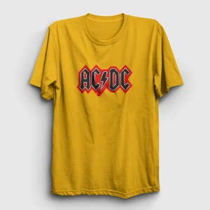 Unisex Sarı Red Black AC/DC T-Shirt