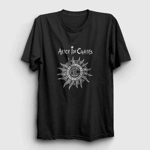 Unisex Siyah Gray Alice In Chains T-Shirt