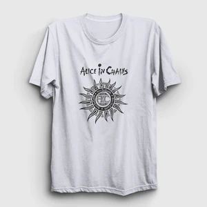 Unisex Beyaz Gray Alice In Chains T-Shirt
