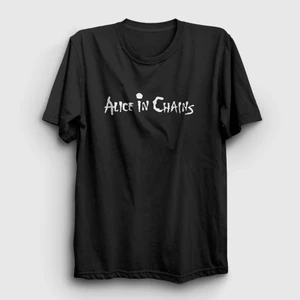 Unisex Siyah Alice In Chains T-Shirt