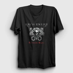 Unisex Siyah Revolution Arch Enemy T-Shirt