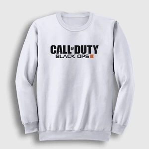 Unisex Beyaz Black Ops Call Of Duty Sweatshirt