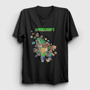Unisex Siyah All Minecraft T-Shirt