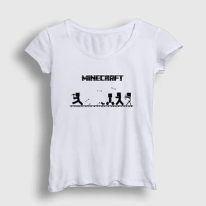 Kadın Beyaz Arrows Minecraft T-Shirt