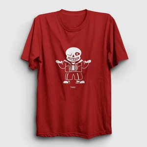 Unisex Kırmızı Sans Undertale T-Shirt