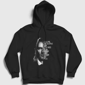 Unisex Siyah Ashamed Nirvana Kurt Cobain Kapüşonlu Sweatshirt