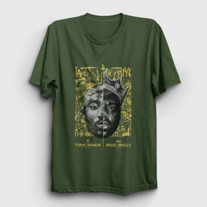 Unisex Haki Biggie Smalls Tupac Shakur T-Shirt