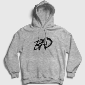 Unisex Gri Bad XXXTentacion Kapüşonlu Sweatshirt