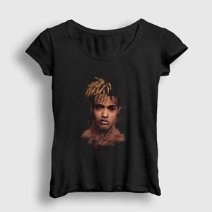 Kadın Siyah Face XXXTentacion T-Shirt